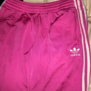 adidas pink track pants